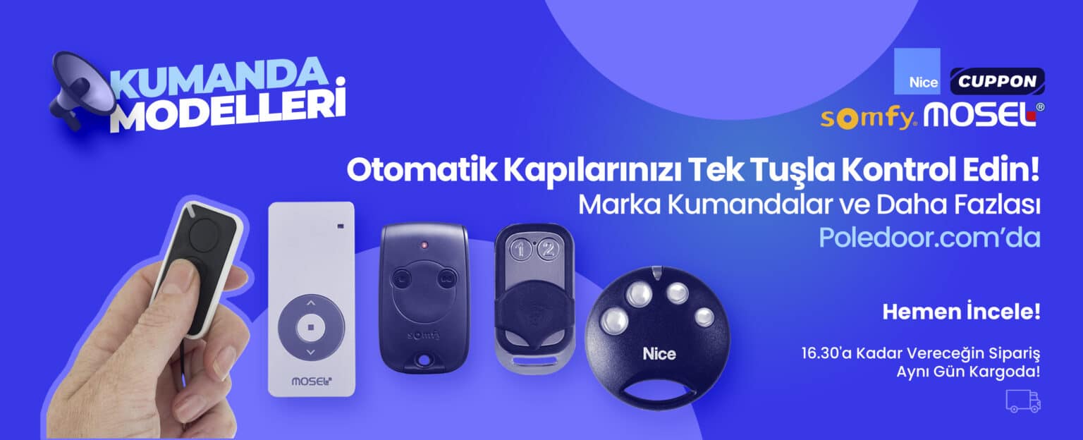 Panjur, Kepenk, Bariyer, Garaj, Perde, Otopark Kumandaları