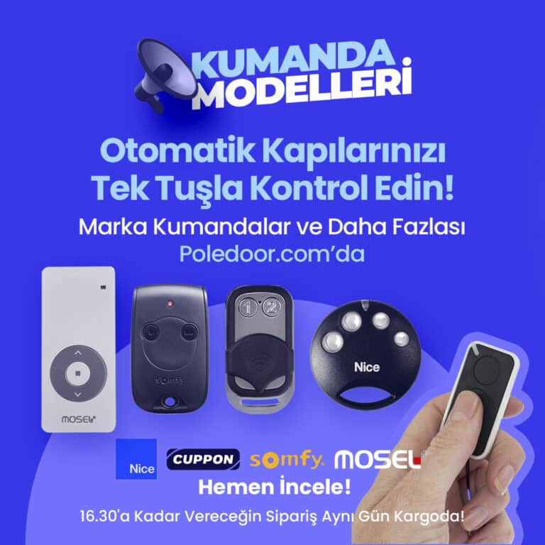 Panjur, Kepenk, Bariyer, Garaj, Perde, Otopark Kumandaları